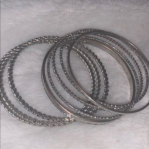 Silver bracelet set!